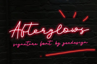 Afterglows: A Dreamy Script Font for Editorial Warmth