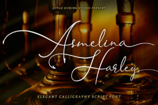 Asmelina Harley: A Romantic Handwritten Font for Crafters & Sellers