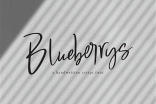 Blueberrys: A Light Handwritten Font That Feels Human