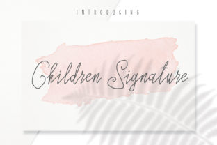 Children Signature: A Playful Handwritten Font for Editorial Charm