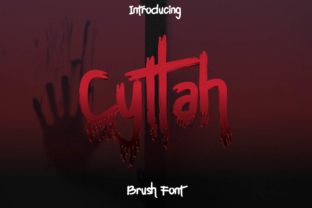Cyttah: A Horror-Themed Handwritten Font for Bold Brand Moments