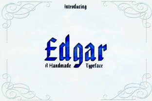 Edgar: A Blackletter Typeface That Commands Attention Online