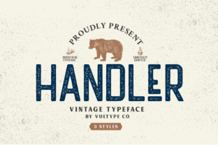 Handler: A Vintage-Inspired Sans Serif Font for Digital Design