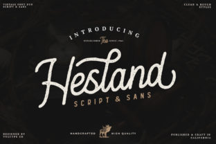 Hesland: A Vintage-Inspired Script Font That Elevates Digital Branding