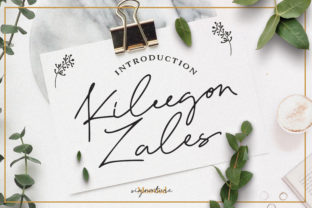 Kileegon Zales: A Light, Modern Handwritten Font for Real Small Businesses
