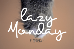 Lazy Monday: A Playful Script Font That Makes Your Brand Feel Human