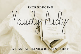 Maudy Audy: A Handwritten Font That Feels Like a Quiet Conversation