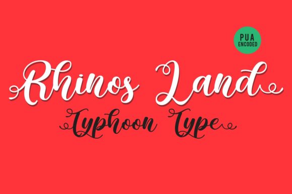 Rhinos Land: A Handwritten Font That Converts Scroll Into Stop