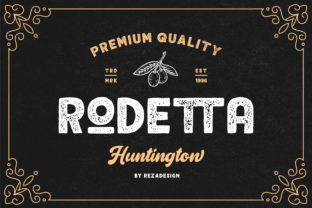 Rodetta: A Bold, Vintage Sans Serif Font for Real Small Businesses