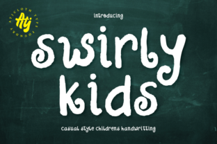 Swirly Kids: A Textured Brush Font for Handmade Charm
