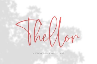 Thellor: A Handwritten Script Font That Feels Like Your Best Creative Instinct